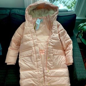 Pink kid’s Primaloft winter coat